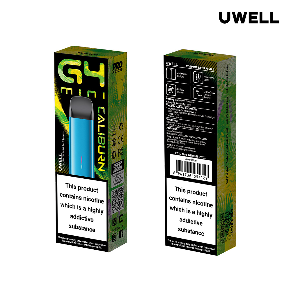 Uwell Caliburn G4 Mini Lake Blue – Originalverpackung