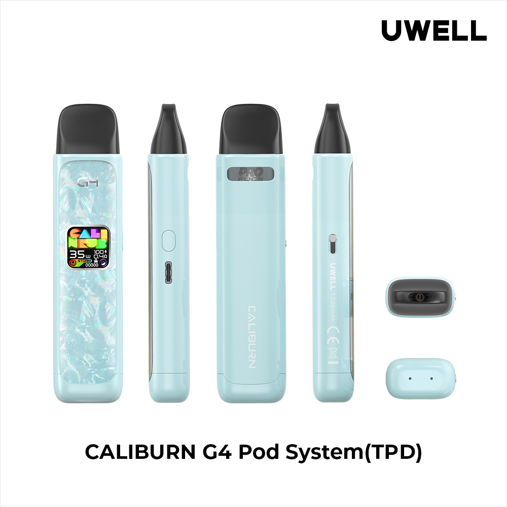 Uwell Caliburn G4 Glacier Blue – alle Ansichten